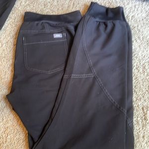 Figs M Black Joggers